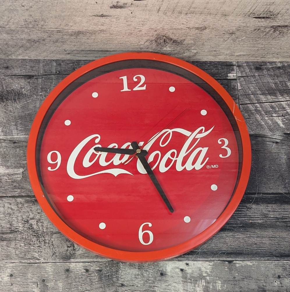 Coca Cola Vintage Red and White Wall Clock